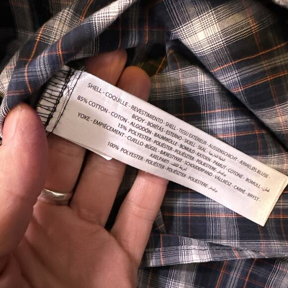 Men's Ariat Pro Series Button Down Plaid Print Shirt‎ Size 2XL XXL - Picture 9 of 9